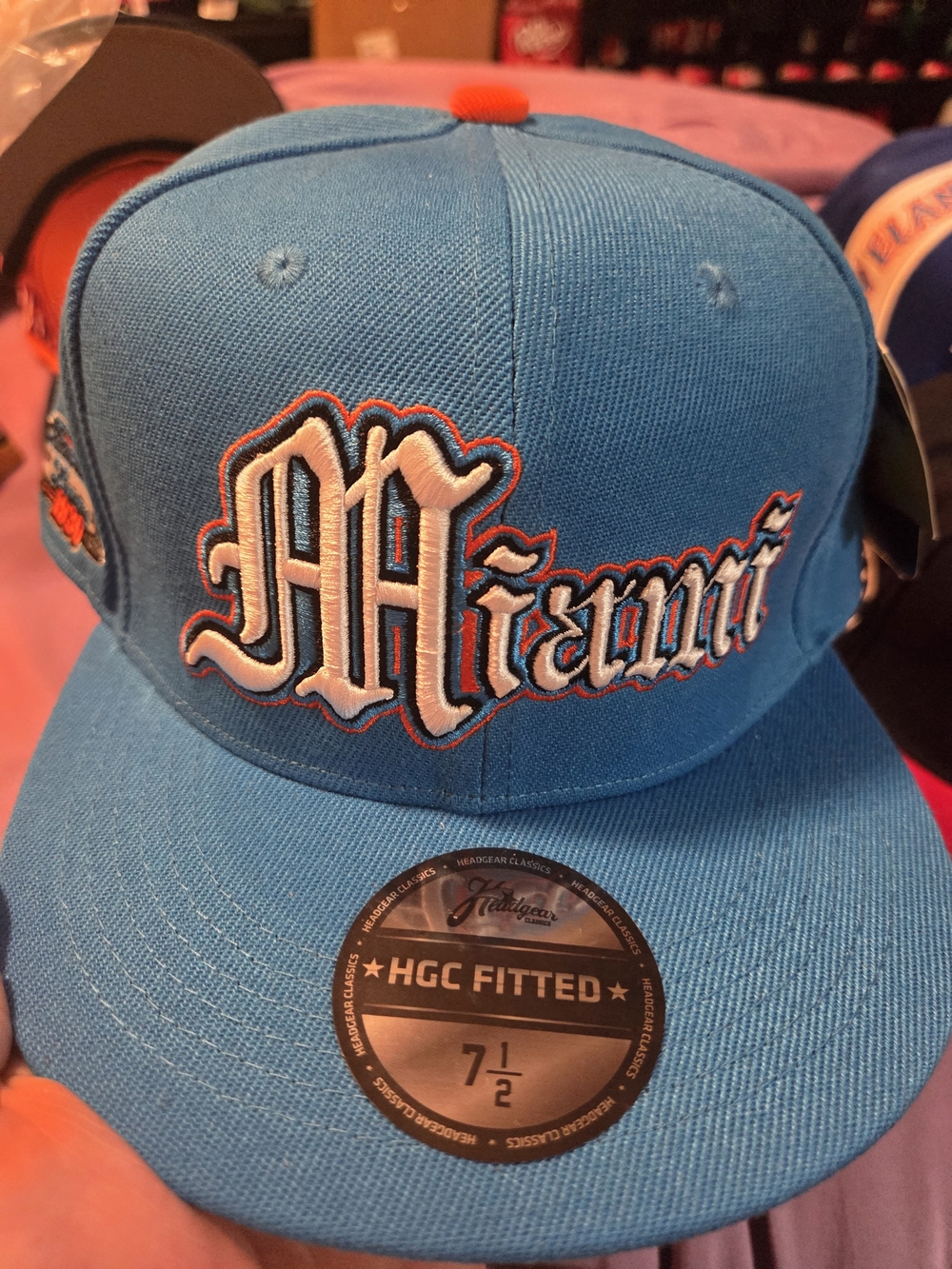 American League  1930 Outfitters Blue Cap with Orange Patch
